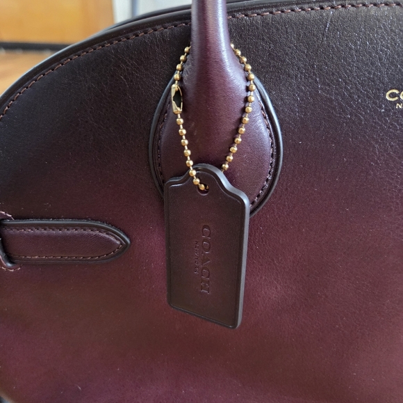 Coach Soft Empire Carryall Bag 40 - Merlot - Picture 6 of 9